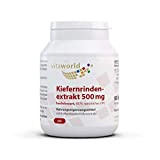 Vita World Extrait d’écorce de pin 500 mg d’OPC proanthocyanidines oligomères à haute dose 60 capsules Made in Germany