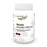 Vita World Reishi extrait 500mg 100 Capsules végétariennes avec certificat d'analyse Made in Germany