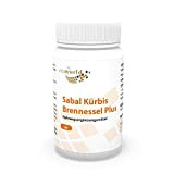 Vita World Sabal (Saw Palmetto) + ortie + citrouille nucléaire 270mg + 60 Capsules Made in Germany