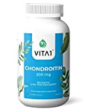 VITA1 Chondroïtine 500 mg • 90 capsules (alimentation pour 6 semaines) • Sans gluten, kosher et halal • Fabriqué en ...