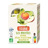 Vitabio - Fruits - Pomme Pêche d'Occitanie Bergamote - 4 x 120g