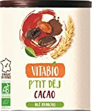 Vitabio - Poudre Cacao et au blé français - P'tit Dej Cacao 500 g - BIO