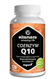 Vitamaze® Coenzyme Q10 200 mg par Capsule Vegan, 120 Gelules avec 98% Ubiquinone Pendant 4 Mois, Biodisponibilité Optimale, Qualité Allemande, ...