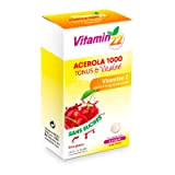 VITAMIN 22 - Acerola 1000 - Vitamine C 100% d'origine naturelle - Sans sucre - Sans gluten - Goût Cerise ...
