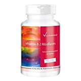 Vitamine B2 Riboflavine 100mg - Boite de 180 comprimés - ! POUR 6 MOIS ! - Pour un métabolisme énergétique, ...