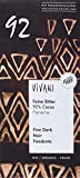 Vivani - Tablette Chocolat 92% Cacao Amer Bio Fin 80g | Qualité Premium - Sans Lécithine - Avec Sucre De ...