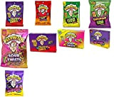 Warheads Chewy and Hard Candy Lovers Lot de 9 sachets de bonbons