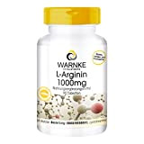 Warnke Vitalstoffe L-Arginine 1000mg - 90 comprimés - Acide animé - 3000mg par dose journalière