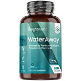Water Away - Detox, Draineur Rétention d'Eau - 180 Gélules Vegan - Diurétique 100% Naturel - Avec du Pissenlit, Pépins ...