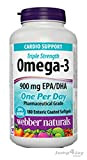 Webber Naturals® Triple Strength Omega-3 Enteric Coated 900 mg 180softgels (one per day)