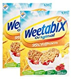 Weetabix Original à grains entiers - Céréales pour déjeuner - Céréales à grains entiers - Riche en fibres, faible en ...