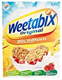 Weetabix Original à grains entiers - Céréales pour déjeuner - Céréales à grains entiers - Riche en fibres, faible en ...
