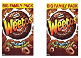 Weetabix Weeto's Bagues à grains entiers avec goût au chocolat, Crispy Fun, Crispy Ways, 2x 500g