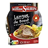 WILLIAM SAURIN - Lassiette Langue De Boeuf Sauce Madère Pommes De Terre Assiette Micro-Ondable 285G - Lot De 3