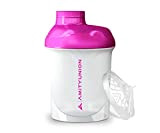 Women's Protein Shaker 400ml Deluxe anti-fuite, Europe, 100% sans BPA avec tamis et balance pour shakes crémeux au lactosérum, boissons ...