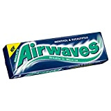 Wrigley's - Chewing-gum Airwaves - goût menthe/eucalyptus - lot de 10 paquets de 14 g