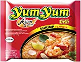 Yumyum Nouilles Instantanées aux Crevettes, Soupe de Nouille saveur Crevettes 60g (Pack de 10 sachets)