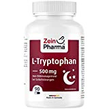 ZeinPharma L-Tryptophan 500mg • 90 capsules (alimentation pour 6 semaines) • Traitement diététique des troubles du sommeil • Fabriqué en ...