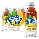 Zero Sugar Snapple Takes 2 to Mango Tea – Thé glacé aromatisé naturellement – Thé glacé prêt à boire en ...